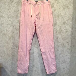 Scotch & Soda Pink Straight Leg Pants
